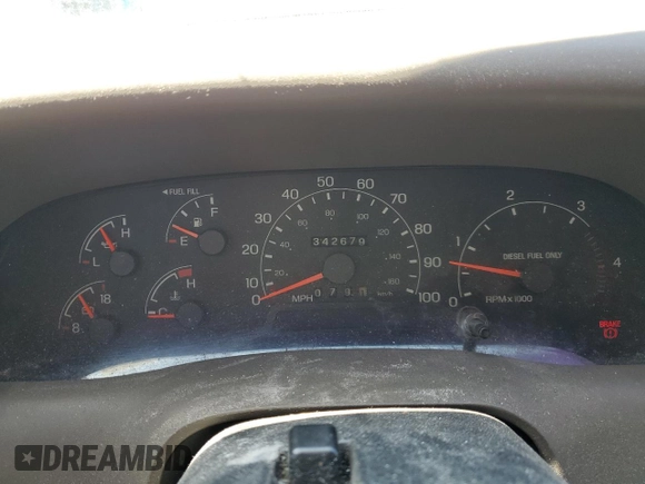 2000 Ford F-250 XL with VIN 1FTNX20F5YED86494, listed as a Copart auction lot 54193495 with 551,488 mi miles and Salvage title. Bid and sale history available at DreamBid. Image 9.