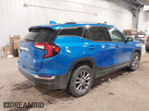 2024 GMC Terrain SLT with VIN 3GKALVEG1RL288758, listed as a IAAI auction lot 41607072 with 7,344 mi miles and . Bid and sale history available at carsss.com. Image 4.