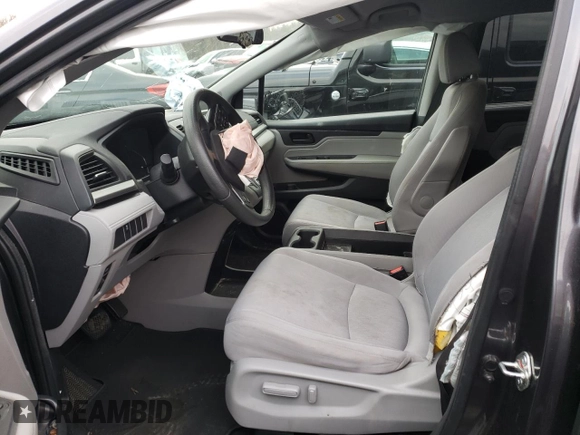 2018 Honda Odyssey LX with VIN 5FNRL6H27JB043695, listed as a Copart auction lot 83635584 with 83,604 mi miles and Salvage Title. Bid and sale history available at carsss.com. Image 7.