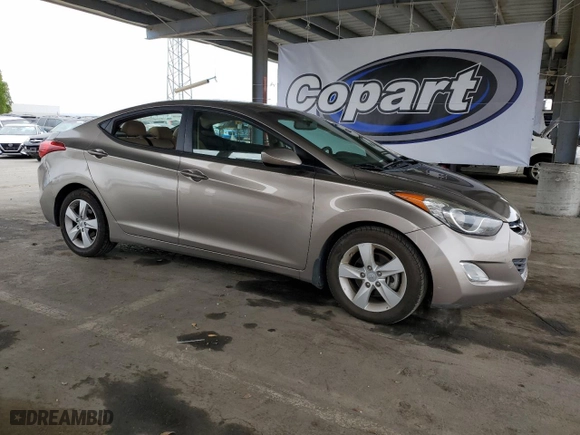 2013 Hyundai Elantra GLS PZEV with VIN 5NPDH4AE2DH290987, listed as a Copart auction lot 53750235 with 119,328 mi miles and Salvage Title. Bid and sale history available at carsss.com. Image 4.