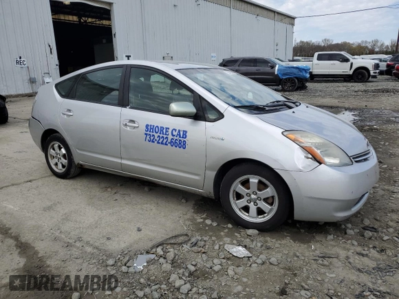 2007 Toyota Prius with VIN JTDKB20UX73283985, listed as a Copart auction lot 53435005 with 0 mi miles and Salvage Title. Bid and sale history available at carsss.com. Image 4.