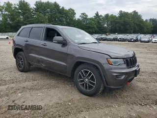 2018 Jeep Grand Cherokee Trailhawk with VIN 1C4RJFLG1JC264781, listed as a Copart auction lot 61524135 with 82,786 mi miles and Salvage title. Bid and sale history available at DreamBid. Image 4.