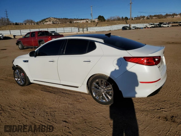 2015 Kia Optima SXL Turbo with VIN 5XXGR4A62FG516365, listed as a Copart auction lot 47615985 with 133,789 mi miles and Salvage Title. Bid and sale history available at DreamBid. Image 2.