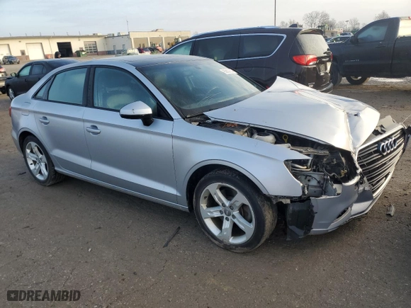 2017 Audi A3 Sedan Premium with VIN WAUAUGFF8H1043467, listed as a Copart auction lot 85800654 with 110,088 mi miles and Salvage Title. Bid and sale history available at carsss.com. Image 4.