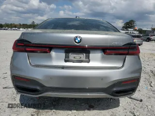 2022 BMW 7 Series 740i with VIN WBA7T2C09NCJ48292, listed as a Copart auction lot 51650315 with 21,585 mi miles and Salvage Title. Bid and sale history available at carsss.com. Image 6.