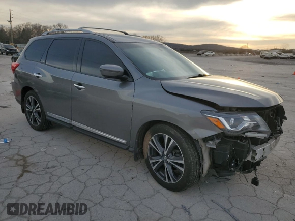 2018 Nissan Pathfinder Platinum z VIN 5N1DR2MN5JC610951, wystawiony jako Copart lot #46655905 z przebiegiem 97 539 mil mil oraz Szkoda całkowita • Salvage title. Historia ofert i sprzedaży dostępna na DreamBid. Obrazek 4.
