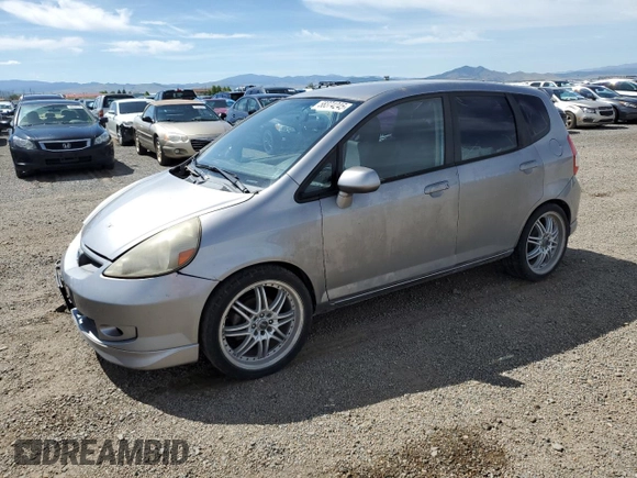 2007 Honda Fit Sport z VIN JHMGD37687S062788, wystawiony jako Copart lot #58374245 z przebiegiem Nie podano mil oraz Czysty tytuł • Clean title. Historia ofert i sprzedaży dostępna na DreamBid. Obrazek 1.