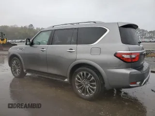 2023 Nissan Armada Platinum with VIN JN8AY2DB9P9835660, listed as a Copart auction lot 81040034 with 11,948 mi miles and Salvage Title. Bid and sale history available at carsss.com. Image 2.
