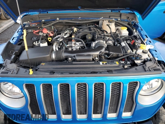 2022 Jeep Wrangler Unlimited Sahara z VIN 1C4HJXEG3NW246088, wystawiony jako Copart lot #50167185 z przebiegiem 16 074 mil mil oraz Nie do naprawy • Non repairable. Historia ofert i sprzedaży dostępna na DreamBid. Obrazek 12.