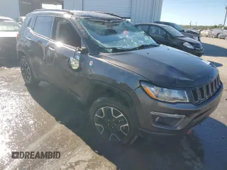 2021 Jeep Compass Trailhawk with VIN 3C4NJDDB3MT564983, listed as a Copart auction lot 76310514 with 77,585 mi miles and Non repairable. Bid and sale history available at DreamBid. Image 4.