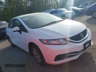 2015 Honda Civic Sedan LX with VIN 19XFB2F58FE292421, listed as a IAAI auction lot 42096298 with 141,594 mi miles. Bid and sale history available at carsss.com. Image 1.