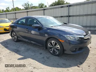 2016 Honda Civic EX-L with VIN 19XFC1F78GE044325, listed as a Copart auction lot 57814905 with 142,040 mi miles and Salvage title. Bid and sale history available at DreamBid. Image 4.