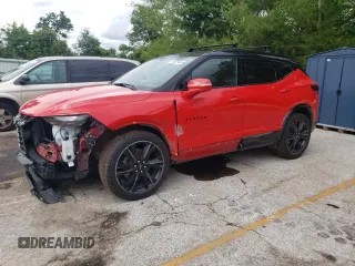 2022 Chevrolet Blazer RS with VIN 3GNKBKRS4NS236337, listed as a Copart auction lot 58522935 with 47,376 mi miles and Salvage title. Bid and sale history available at DreamBid. Image 1.