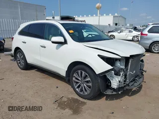 2016 Acura MDX Technology z VIN 5FRYD4H49GB016536, wystawiony jako IAAI lot #42320311 z przebiegiem 76 478 mil mil oraz . Historia ofert i sprzedaży dostępna na DreamBid. Obrazek 1.