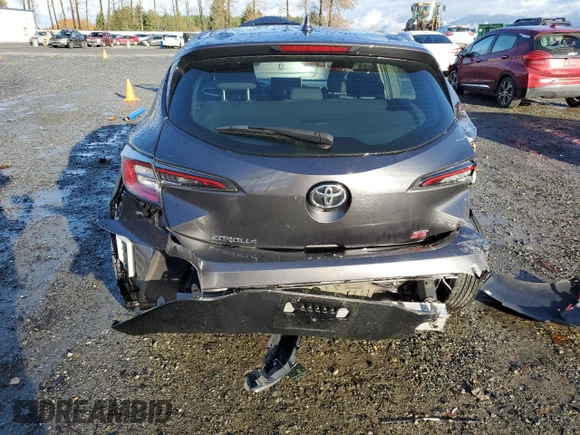 2022 Toyota Corolla Hatchback SE with VIN JTNB4MBE4N3170506, listed as a Copart auction lot 80915514 with 19,792 mi miles and Salvage Title. Bid and sale history available at carsss.com. Image 6.