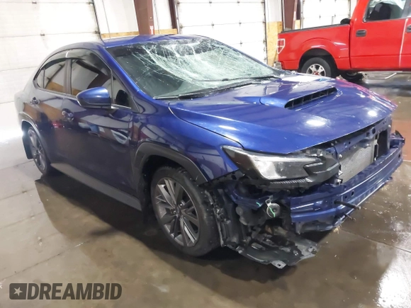 2022 Subaru WRX with VIN JF1VBAA67N9006105, listed as a IAAI auction lot 41573600 with 50,343 mi miles. Bid and sale history available at carsss.com. Image 1.