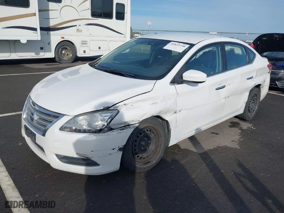 2014 Nissan Sentra SV with VIN 3N1AB7AP9EL606672, listed as a IAAI auction lot 41823739 with 171,146 mi miles. Bid and sale history available at carsss.com. Image 2.