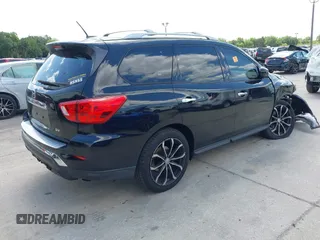 2018 Nissan Pathfinder SV with VIN 5N1DR2MN2JC625407, listed as a IAAI auction lot 41991795 with 58,253 mi miles. Bid and sale history available at carsss.com. Image 4.