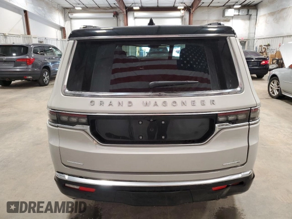 2022 Jeep Grand Wagoneer Series I with VIN 1C4SJVEJ2NS180968, listed as a Copart auction lot 61053895 with 14,741 mi miles and Salvage title. Bid and sale history available at DreamBid. Image 6.