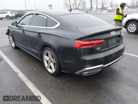 2021 Audi A5 Sportback S line Premium Plus with VIN WAUFACF50MA052060, listed as a IAAI auction lot 41466859 with 50,911 mi miles. Bid and sale history available at carsss.com. Image 3.