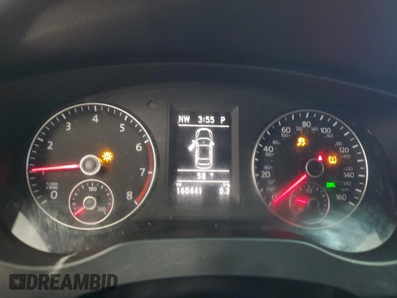 2013 Volkswagen Jetta GLI Autobahn with VIN 3VW4A7AJ7DM234635, listed as a Copart auction lot 53502205 with 160,441 mi miles and Salvage Title. Bid and sale history available at DreamBid. Image 9.