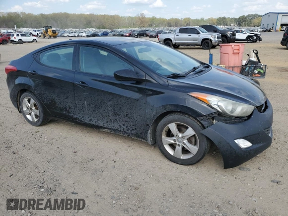 2013 Hyundai Elantra GLS with VIN 5NPDH4AE4DH250930, listed as a Copart auction lot 51010145 with 176,216 mi miles and Clean title. Bid and sale history available at DreamBid. Image 4.
