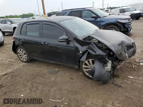 2012 Volkswagen Golf TDI with VIN WVWNM7AJ3CW293128, listed as a Copart auction lot 59679405 with Not provided miles and Clean title. Bid and sale history available at DreamBid. Image 4.