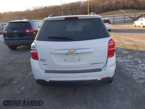 2016 Chevrolet Equinox LTZ with VIN 2GNFLGEK7G6299922, listed as a IAAI auction lot 41316533 with 89,938 mi miles. Bid and sale history available at carsss.com. Image 16.