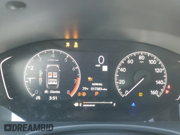 2024 Honda Civic Sport with VIN 2HGFE2F53RH547137, listed as a Copart auction lot 79433464 with 17,383 mi miles and Salvage Title. Bid and sale history available at DreamBid. Image 9.