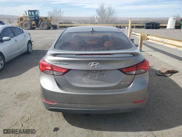 2015 Hyundai Elantra Limited with VIN 5NPDH4AE9FH578413, listed as a Copart auction lot 44243195 with 143,192 mi miles and Salvage Title. Bid and sale history available at carsss.com. Image 6.