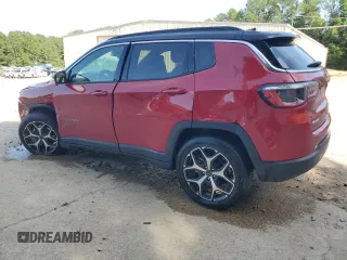 2025 Jeep Compass Limited with VIN 3C4NJDCN8ST560954, listed as a Copart auction lot 63038015 with 8,696 mi miles and Clean title. Bid and sale history available at DreamBid. Image 2.