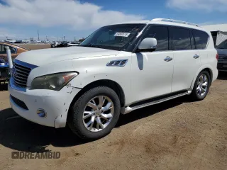 2011 Infiniti QX56 7-passenger with VIN JN8AZ2NEXB9005414, listed as a Copart auction lot 54880575 with 174,929 mi miles and Clean Title. Bid and sale history available at carsss.com. Image 1.