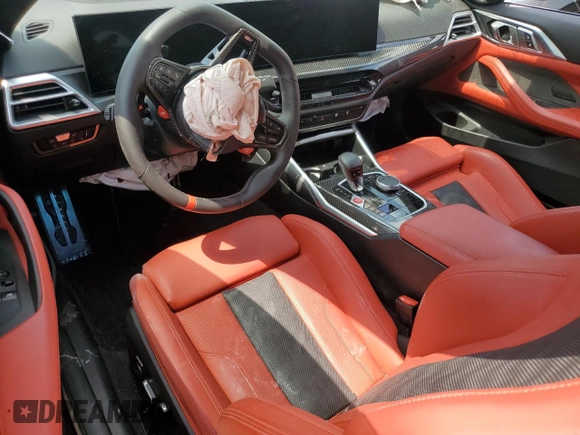 2025 BMW M4 Competition xDrive with VIN WBS33HK04SCS94755, listed as a Copart auction lot 58459765 with 7,764 mi miles and Non repairable. Bid and sale history available at DreamBid. Image 8.