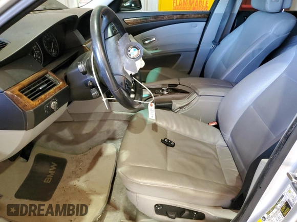 2009 BMW 5 Series 528i with VIN WBANU53579C118800, listed as a Copart auction lot 41823575 with Not Provided miles and Salvage Title. Bid and sale history available at carsss.com. Image 7.