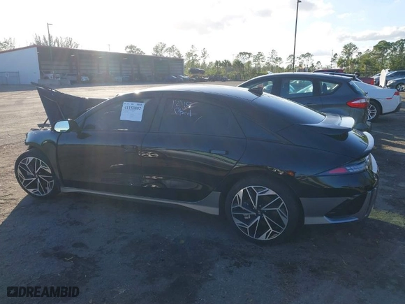 2023 Hyundai IONIQ 6 SEL with VIN KMHM34AC2PA049645, listed as a IAAI auction lot 41153802 with NaN miles. Bid and sale history available at carsss.com. Image 14.