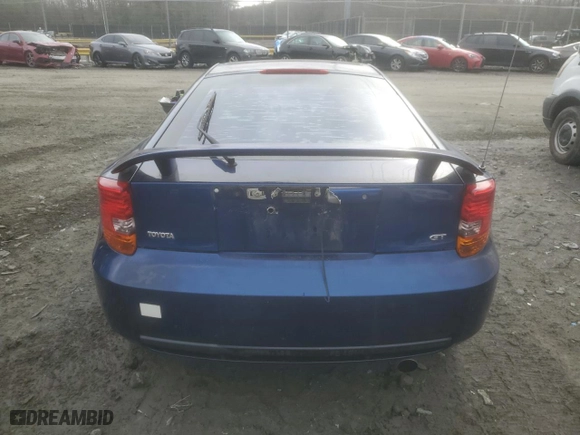 2002 Toyota Celica GT with VIN JTDDR32T920140518, listed as a Copart auction lot 43759465 with 166,627 mi miles and Salvage Title. Bid and sale history available at carsss.com. Image 6.