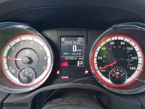 2012 Dodge Durango SXT with VIN 1C4RDHAG5CC151795, listed as a IAAI auction lot 41329856 with 187,390 mi miles. Bid and sale history available at carsss.com. Image 7.
