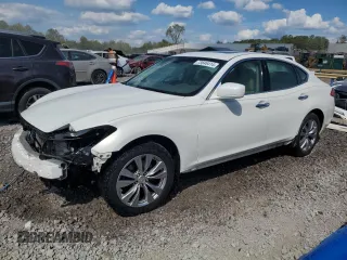 2013 Infiniti M with VIN JN1BY1AR3DM602297, listed as a Copart auction lot 73646414 with 122,431 mi miles and Salvage Title. Bid and sale history available at DreamBid. Image 1.