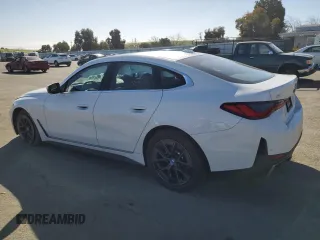 2023 BMW i4 eDrive40 z VIN WBY73AW05PFN75140, wystawiony jako Copart lot #46587175 z przebiegiem 28 426 mil mil oraz Szkoda całkowita • Salvage title. Historia ofert i sprzedaży dostępna na DreamBid. Obrazek 2.