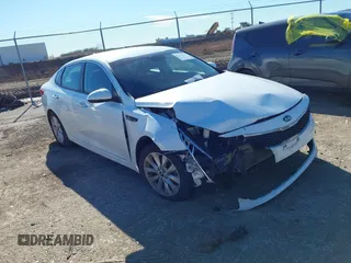 2017 Kia Optima LX z VIN 5XXGT4L37HG146229, wystawiony jako IAAI lot #41214335 z przebiegiem 57 244 mil mil oraz . Historia ofert i sprzedaży dostępna na DreamBid. Obrazek 1.