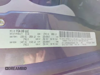 2016 Dodge Grand Caravan SE with VIN 2C4RDGBG4GR382970, listed as a IAAI auction lot 41215666 with 93,534 mi miles and . Bid and sale history available at DreamBid. Image 9.