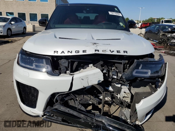 2019 Land Rover Range Rover Sport SVR z VIN SALWZ2SE0KA863181, wystawiony jako Copart lot #70410284 z przebiegiem 32 908 mil mil oraz Szkoda całkowita • Salvage title. Historia ofert i sprzedaży dostępna na DreamBid. Obrazek 5.