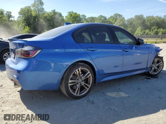 2015 BMW 3 Series 335i xDrive with VIN WBA3B9C53FP705486, listed as a Copart auction lot 57719445 with 76,148 mi miles and Salvage title. Bid and sale history available at DreamBid. Image 3.