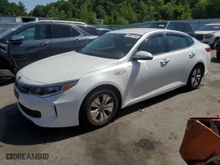 2017 Kia Optima Hybrid with VIN KNAGT4LE0H5015002, listed as a Copart auction lot 58667744 with 75,035 mi miles and Salvage Title. Bid and sale history available at carsss.com. Image 1.