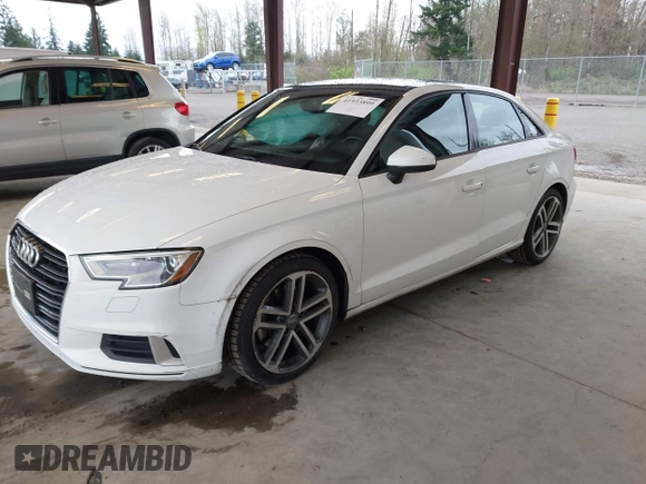 2018 Audi A3 Sedan Premium with VIN WAUB8GFF7J1020129, listed as a IAAI auction lot 41933899 with 69,654 mi miles. Bid and sale history available at carsss.com. Image 17.