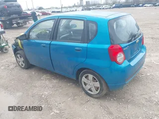 2009 Chevrolet Aveo 1LT with VIN KL1TD66E29B359012, listed as a IAAI auction lot 41944884 with 126,014 mi miles and . Bid and sale history available at DreamBid. Image 3.