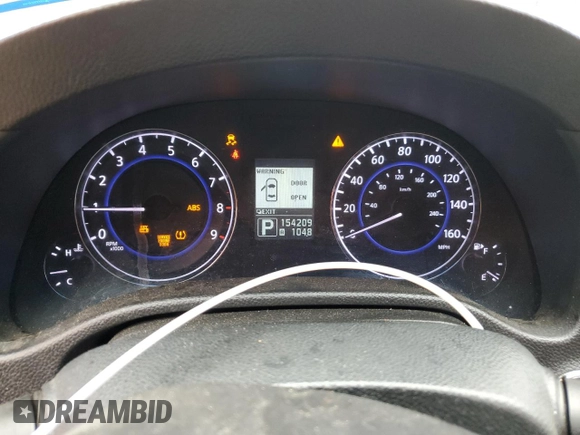 2015 Infiniti Q40 with VIN JN1CV6AP9FM503222, listed as a Copart auction lot 86740944 with 154,209 mi miles and Clean Title. Bid and sale history available at carsss.com. Image 9.
