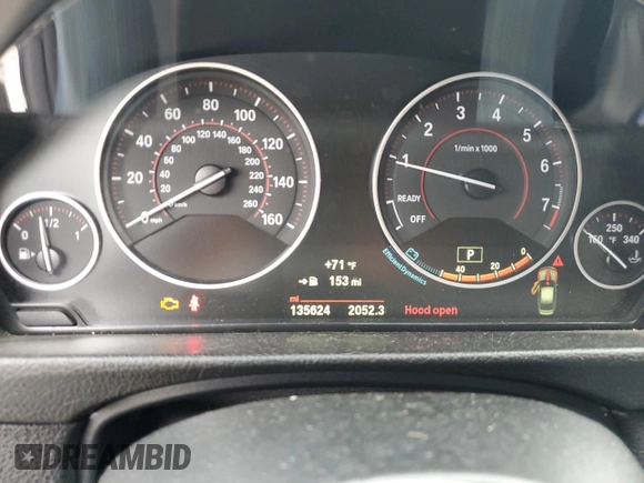 2015 BMW 3 Series 335i xDrive with VIN WBA3B9G56FNR92960, listed as a Copart auction lot 60963875 with 135,624 mi miles and Salvage title. Bid and sale history available at DreamBid. Image 9.