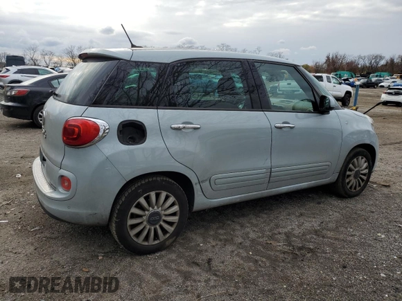 2014 FIAT 500L Easy with VIN ZFBCFABHXEZ009377, listed as a Copart auction lot 81530394 with 149,194 mi miles and Salvage Title. Bid and sale history available at DreamBid. Image 3.