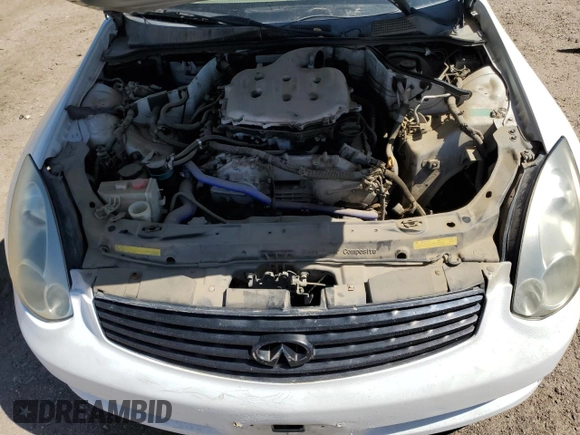 2003 Infiniti G35 w/Leather z VIN JNKCV54E43M209822, wystawiony jako Copart lot #50391195 z przebiegiem 128 413 mil mil oraz Czysty tytuł • Clean title. Historia ofert i sprzedaży dostępna na DreamBid. Obrazek 11.